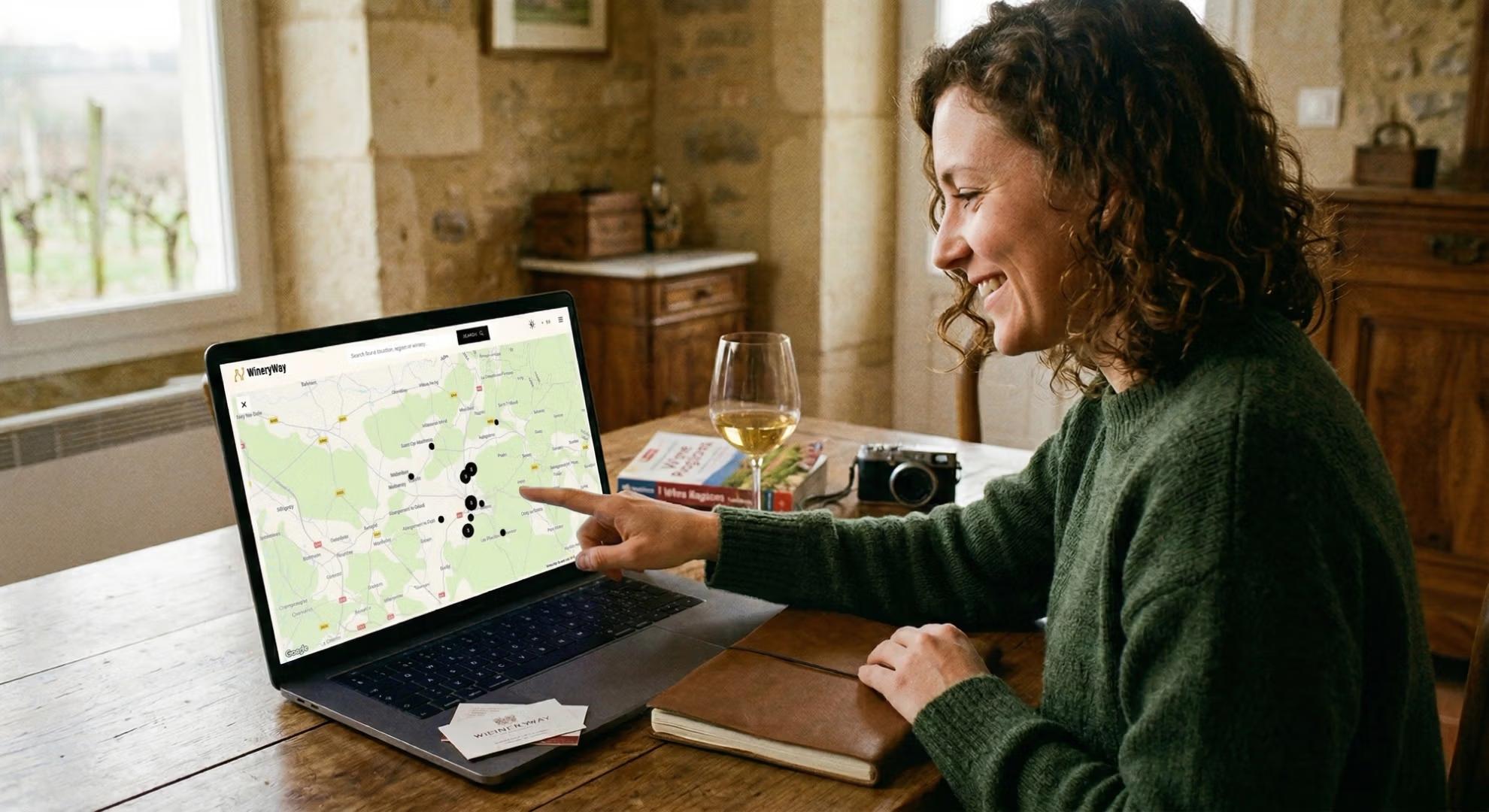 Nyhet för vinälskare: Wineryway.com - sajten som guidar dig till världens vingårdar