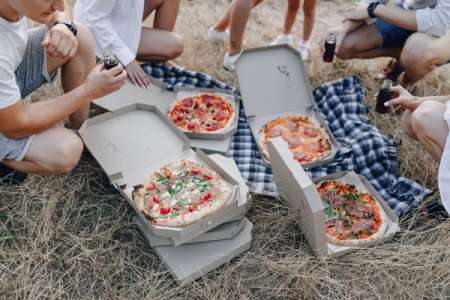 Hämtpizza & kvällsdopp