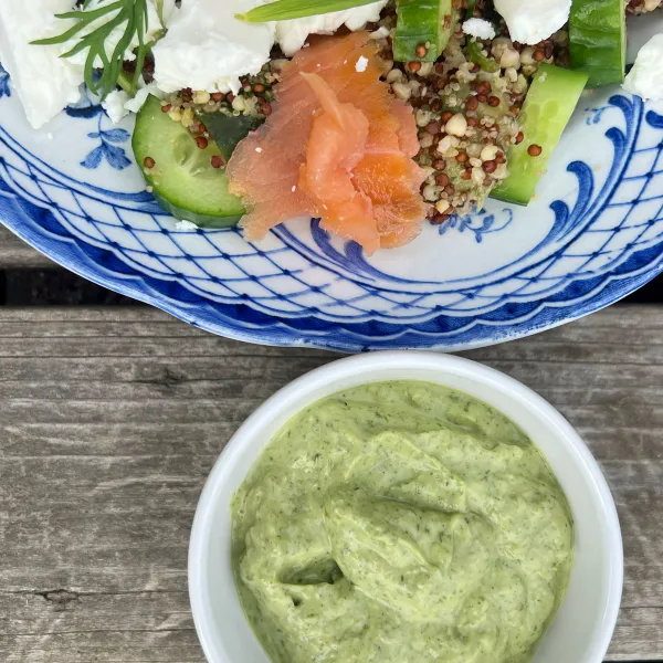 Äntligen Helg med Suzanne Ribbing: Gudomlig grön dressing