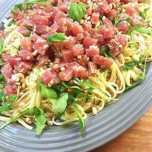 Äntligen Helg med Suzanne Ribbing: Linguine med tonfisktartar
