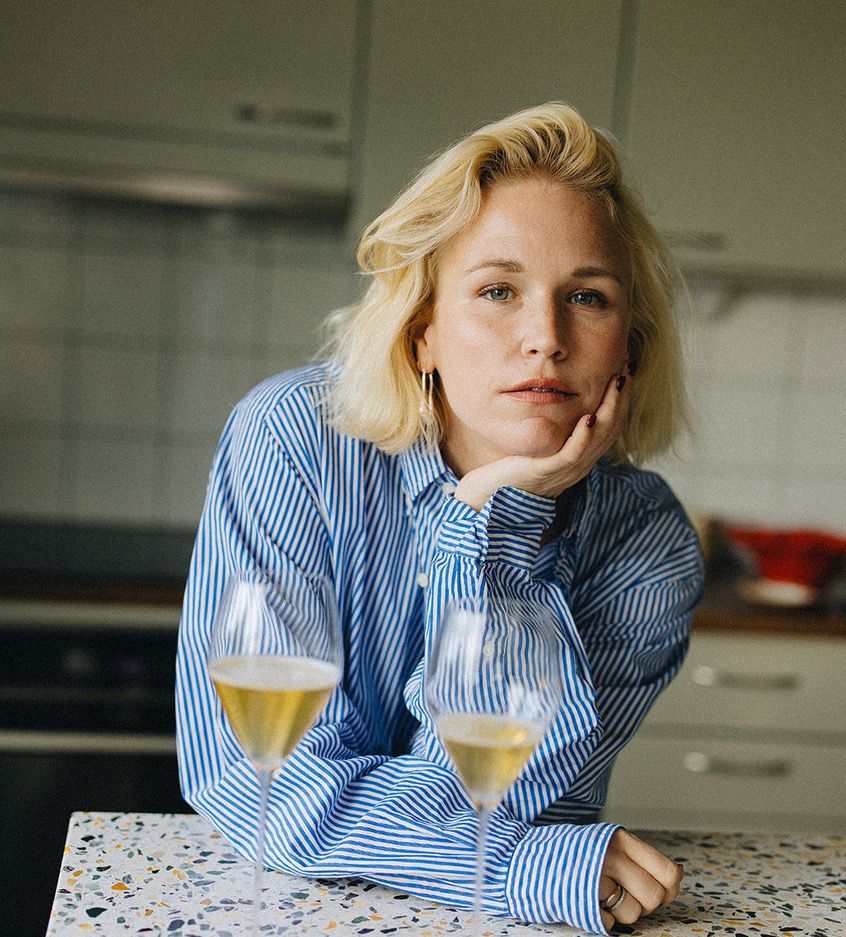 Frida Lund älskar vin