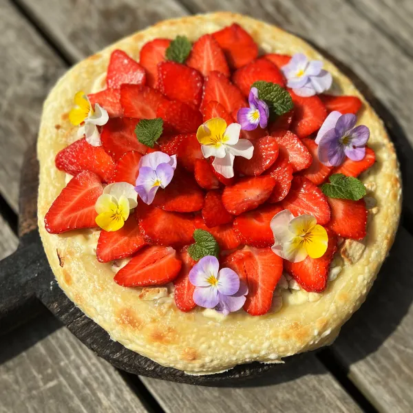 Äntligen Helg med Suzanne Ribbing: festlig dessertpizza