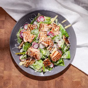 Caesarsallad med grillad lax